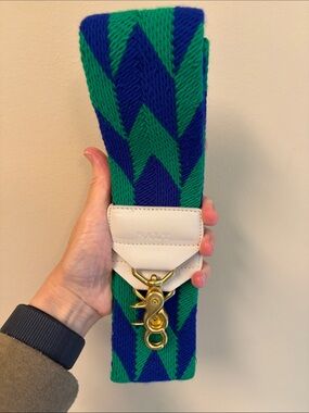 Salt Strap Chevron Knit Strap in Green & Blue